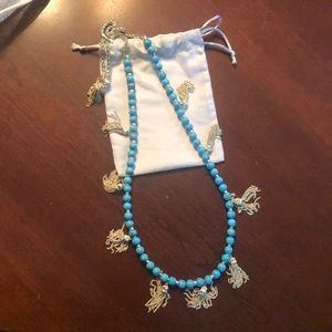 Kendra Scott Vanina Necklace in Turquoise & Gold
